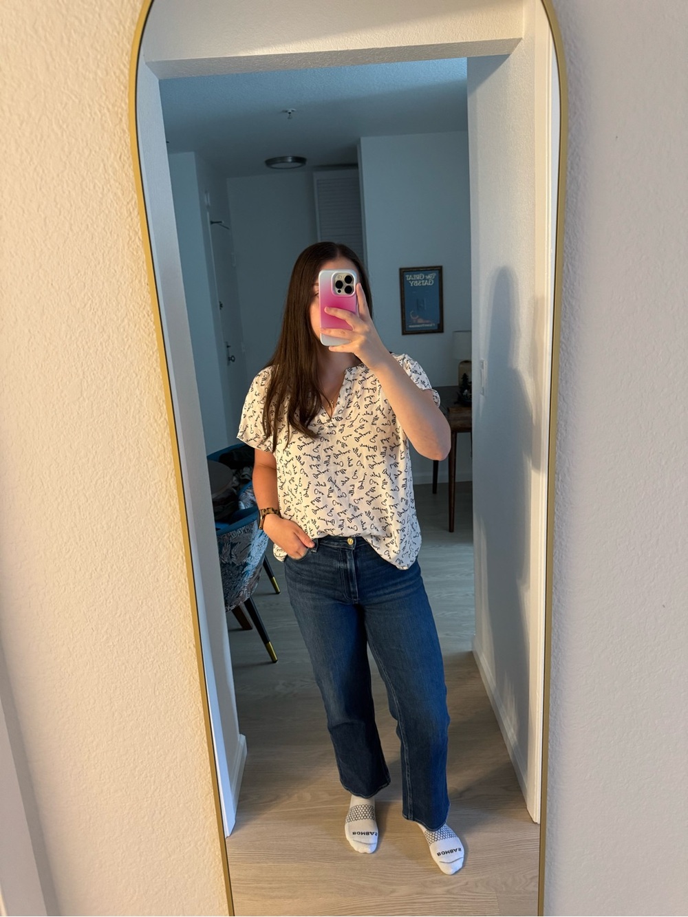 Banana Republic Hello Multi-Language Blouse